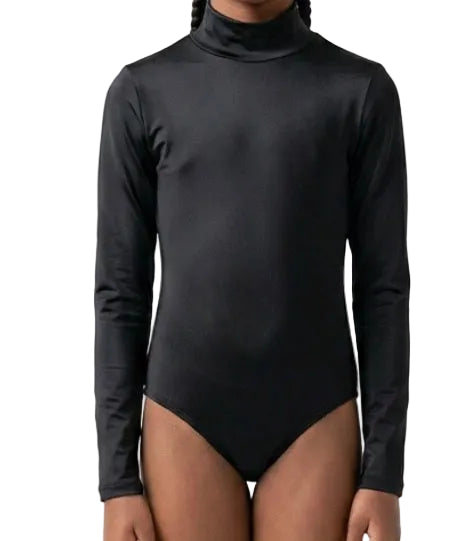 Black Mock Neck Leotard - Balera
