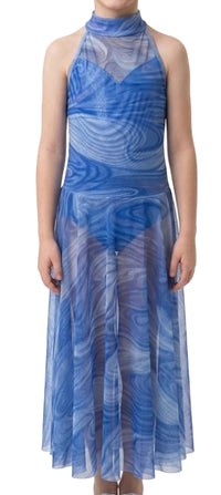 Blue Swirly Lyrical Dress - Jazzmatazz