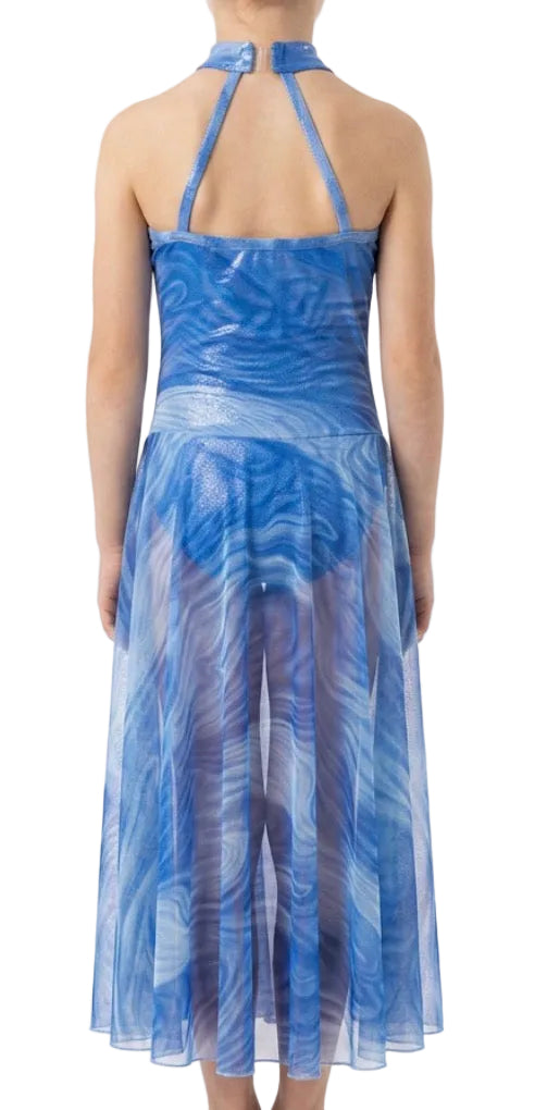 Blue Swirly Lyrical Dress - Jazzmatazz