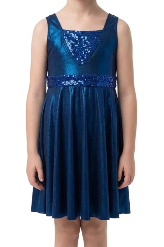 Blue Metallic Dress - Revolution