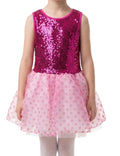 Pink Sequence and Polka Dot Dress - Layla's Dance