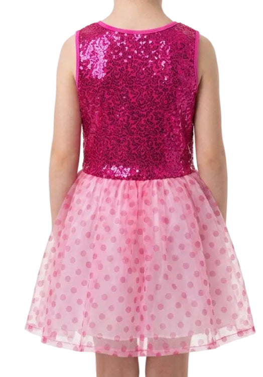 Pink Sequence and Polka Dot Dress - Layla's Dance
