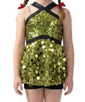 Green Sequence Unitard - A Wish Come True