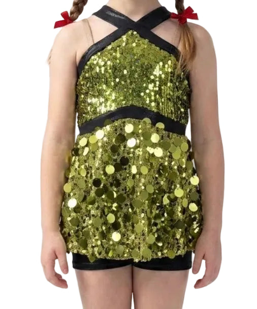 Green Sequence Unitard - A Wish Come True