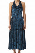 Velvet Halter Dress - CamelDance