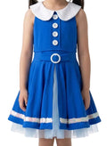 Royal Blue and White Dress - Stage Boutique