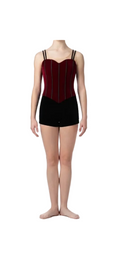 Red Velvet and Black Biketard