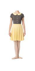 Yellow and Grey Dress - Handmade