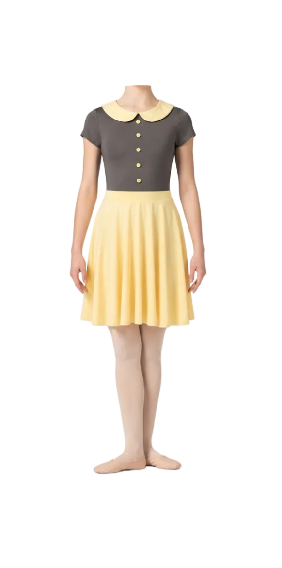 Yellow and Grey Dress - Handmade