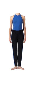Blue Streak Halter Leo and Tapered Pants - Handmade