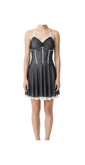 Black Dress with White Boning