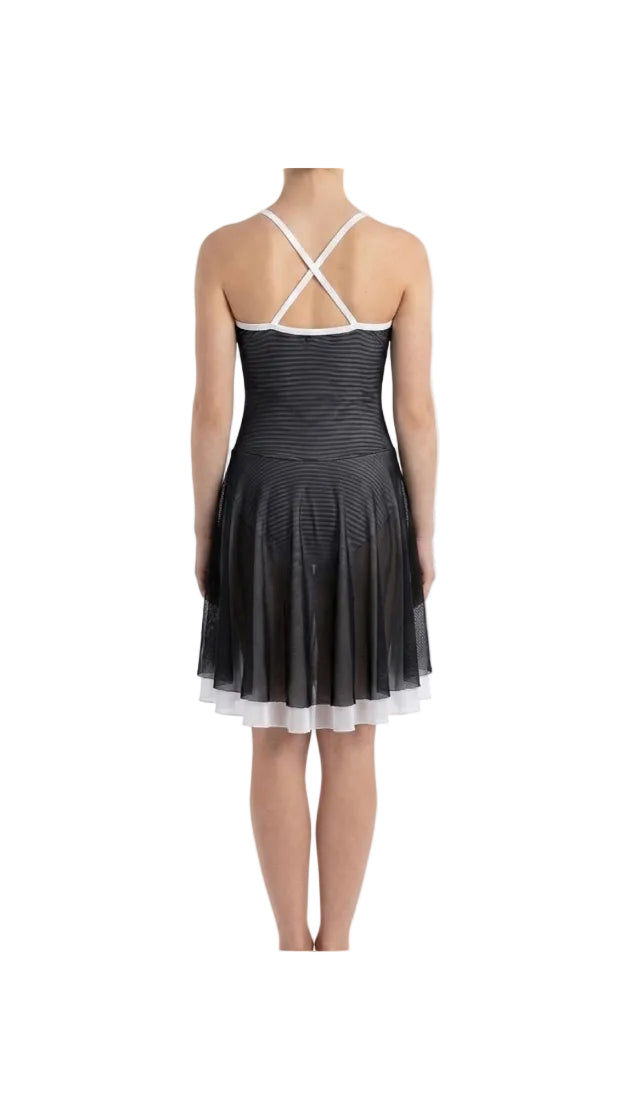 Black Dress with White Boning