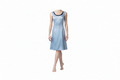 Blue Satin Dress