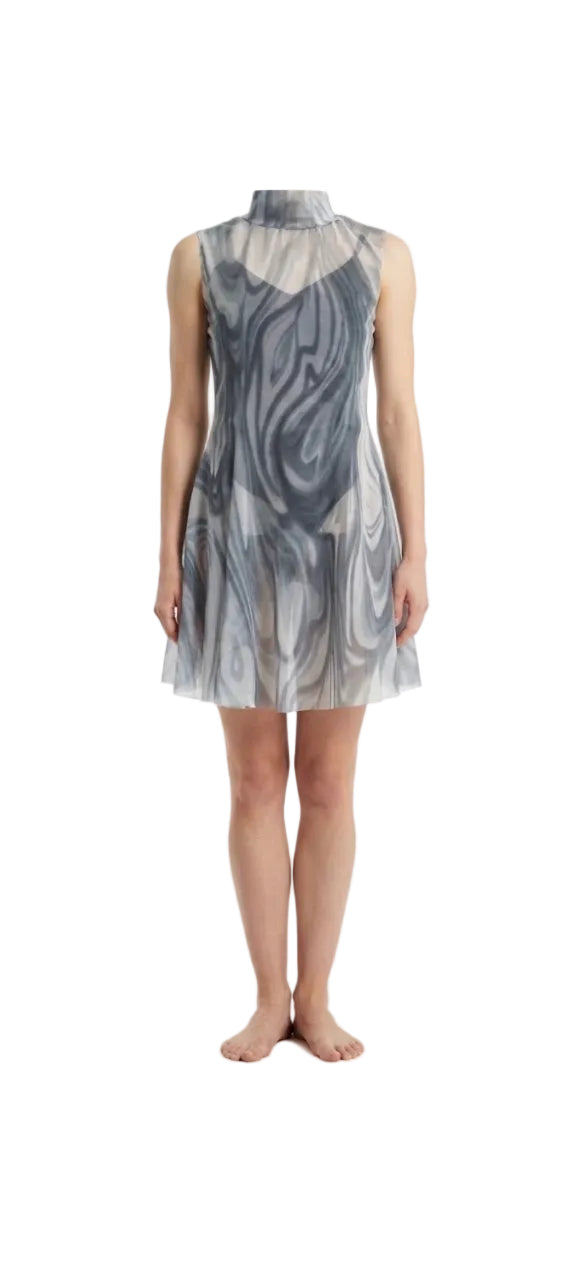 Grey Leo with Swril Mesh Overlay - CamelDance