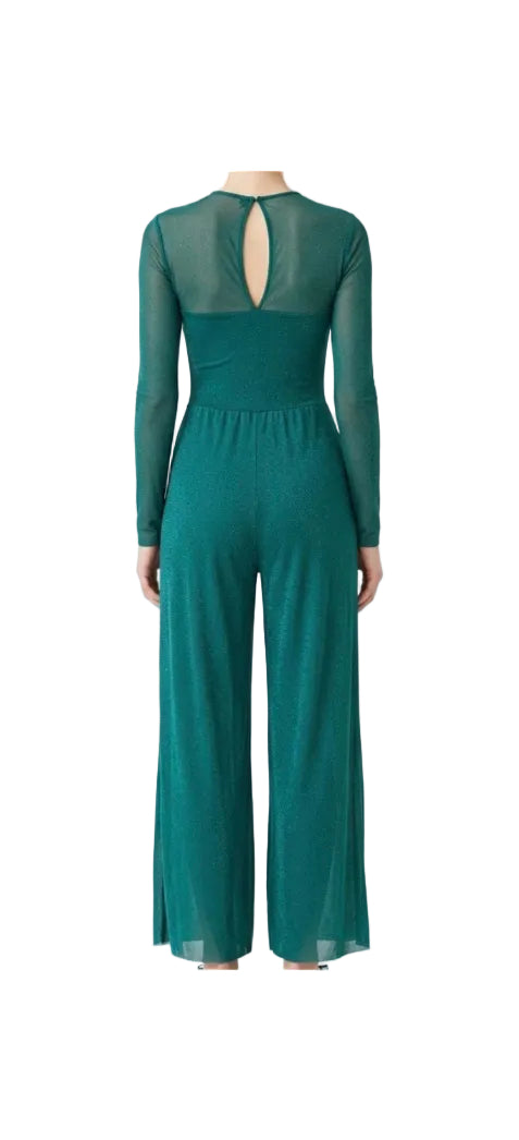 Green Wide Let Pant Suit - CamelDance
