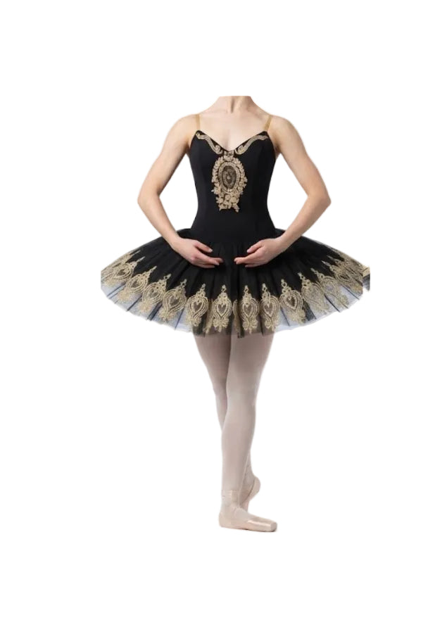 Black Tutu with Gold Accents - Tutu Gallery