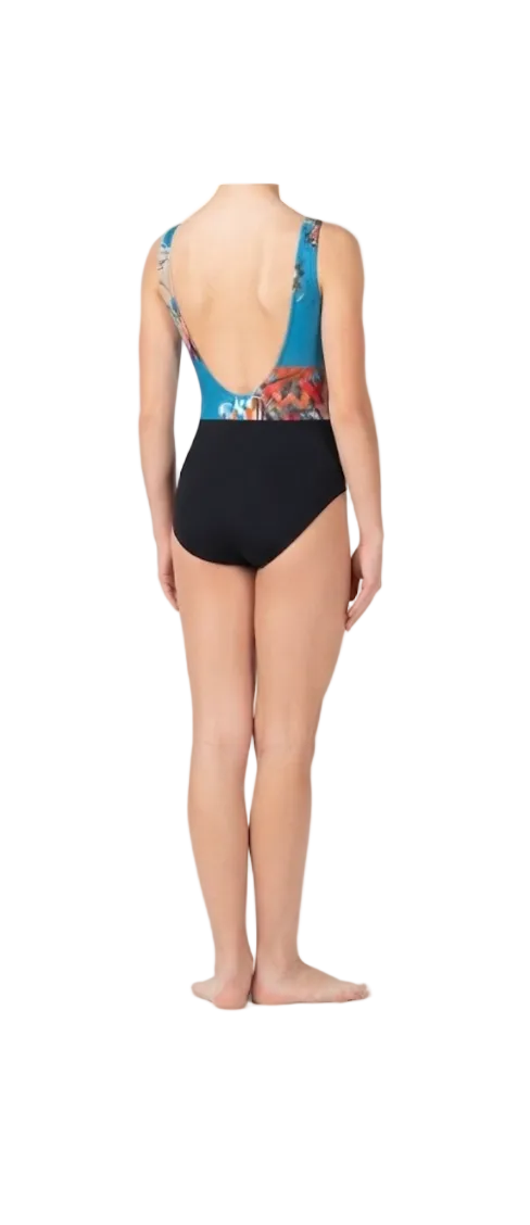 Floral Print Leotard - Ainslie Wear