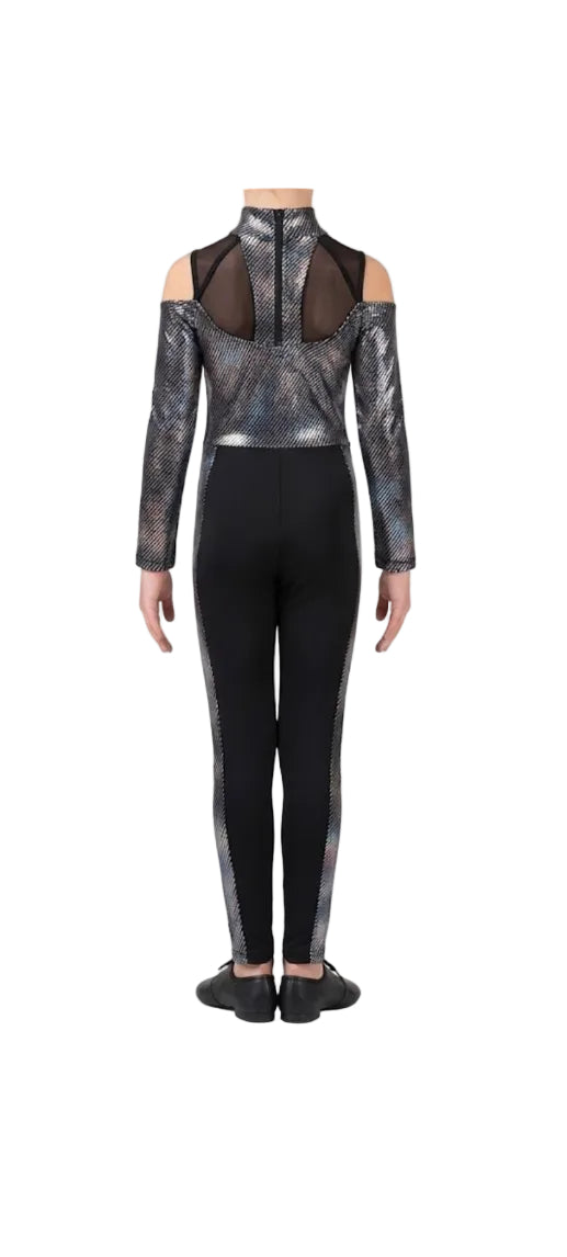 Silver and Black Pant Suit - Weissman