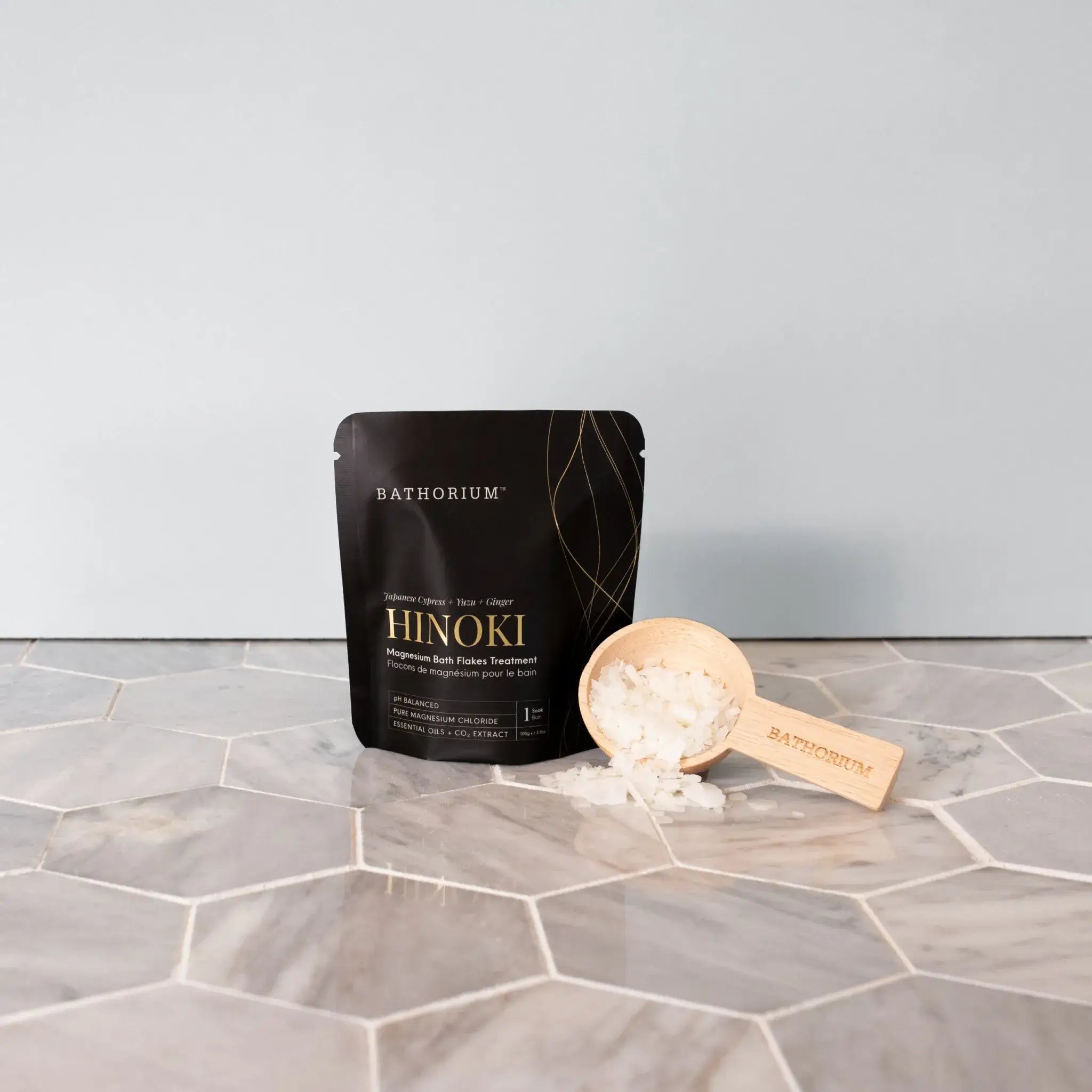 Hinoki Magnesium Bath Flakes 100g